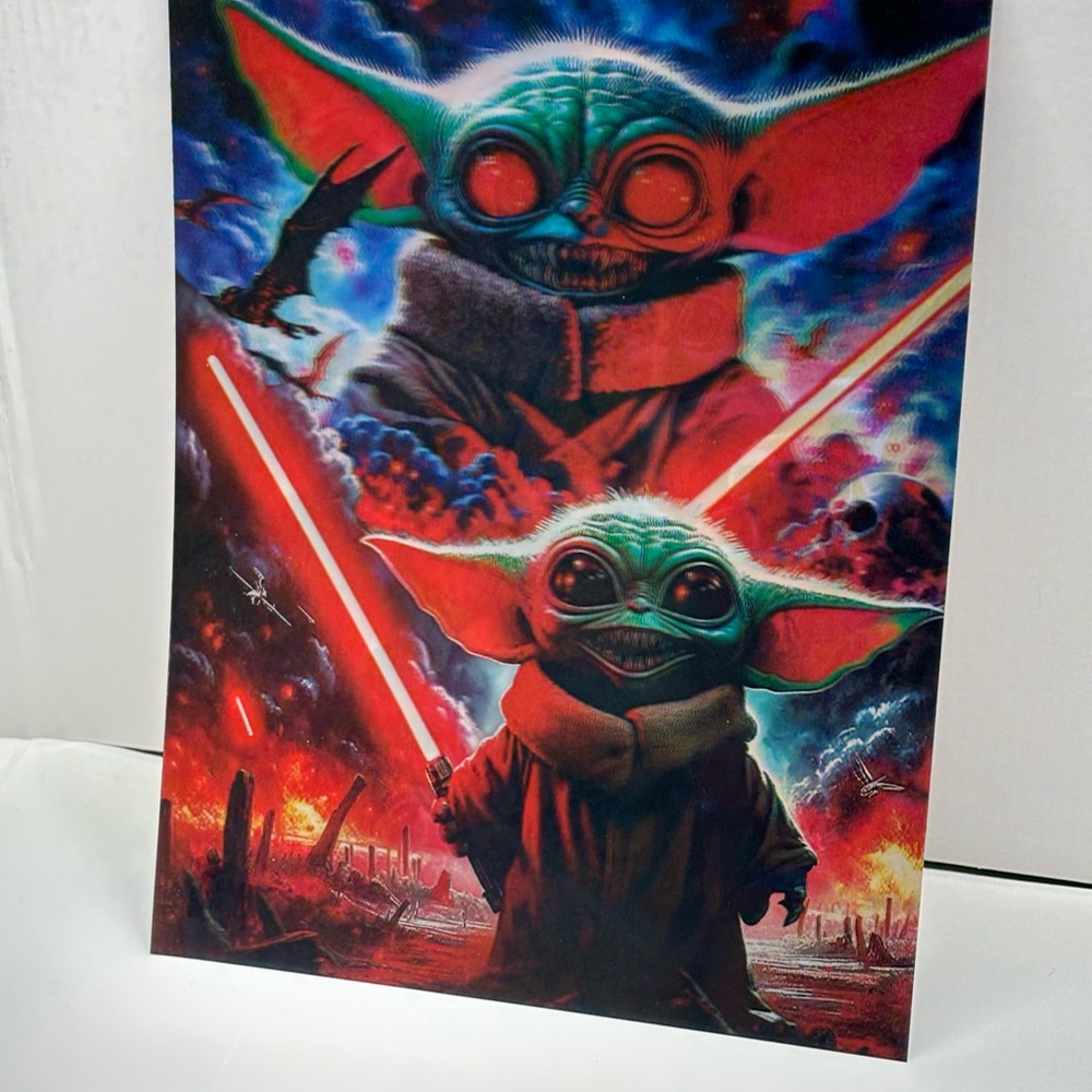 3D Lenticular Flip Poster 12x16 Space Alien Warrior 3 Image Effect Wall Art